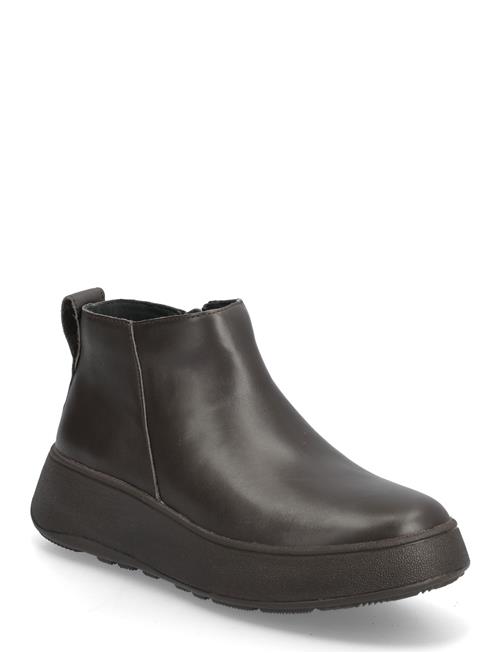 FitFlop | F-Mode Leather Flatform Zip Ankle Boots | 36.5