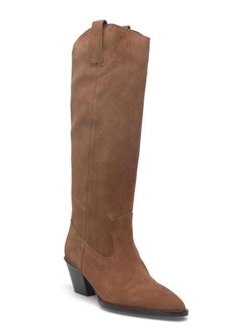 Mango | Heeled Leather Boots | 36