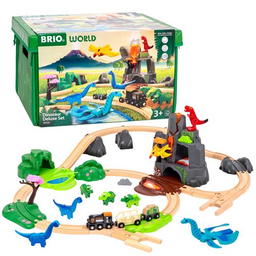 BRIO Dinosaur Deluxe-sæt Multicolor  Multicolor One Size  Grøn  One Size 3 Y+ unisex