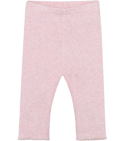 Fixoni Leggings - Rib - Bleached Mauve Melange