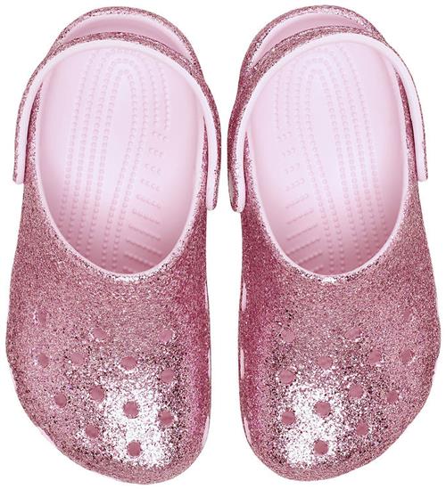 Crocs Sandaler - Chunky Glitter Clog K - Pink Milk