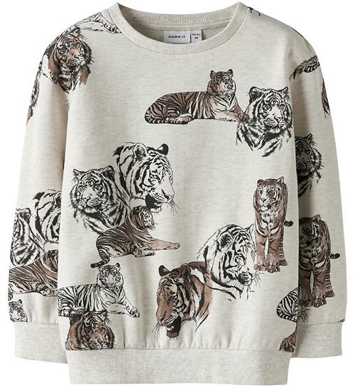 Name It Sweatshirt - NmmThorne - Peyote Melange m. Print