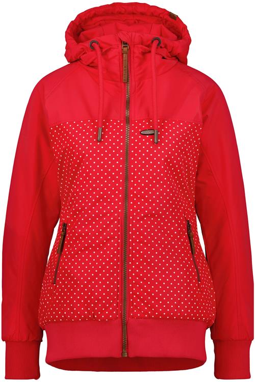 Se alife & kickin Overgangsjakke 'MaliaAK B'  brun / rød / hvid ved About You