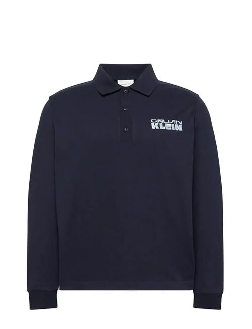 Calvin Klein Jeans | Ls Sueded Heavy Jersey Polo | XXL