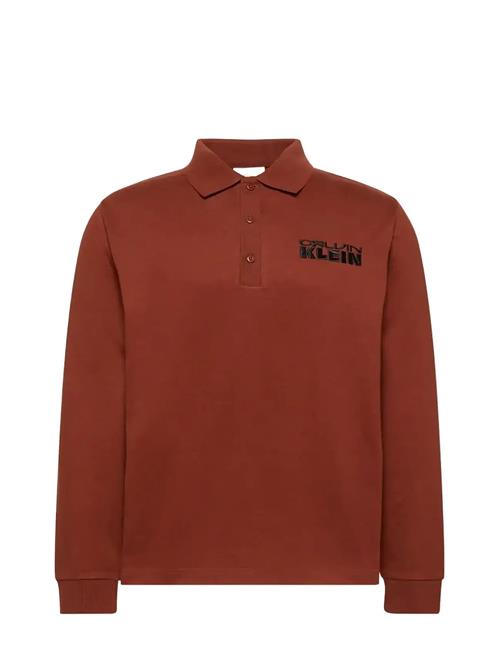 Calvin Klein Jeans | Ls Sueded Heavy Jersey Polo | L