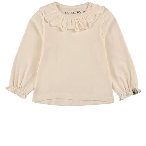 Gullkorn Design Sonja Flæset T-shirt Snow White 98 cm  Creme  98 cm  kvinde