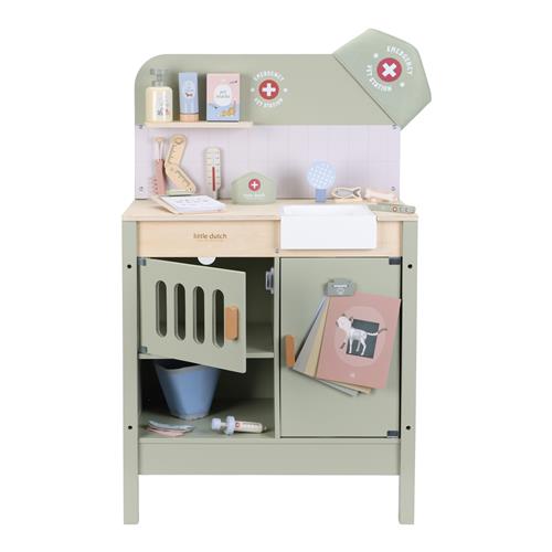 Little Dutch Dyrlæge-sæt Green  Green-OS Wood Grøn  One Size 3 Y+ unisex