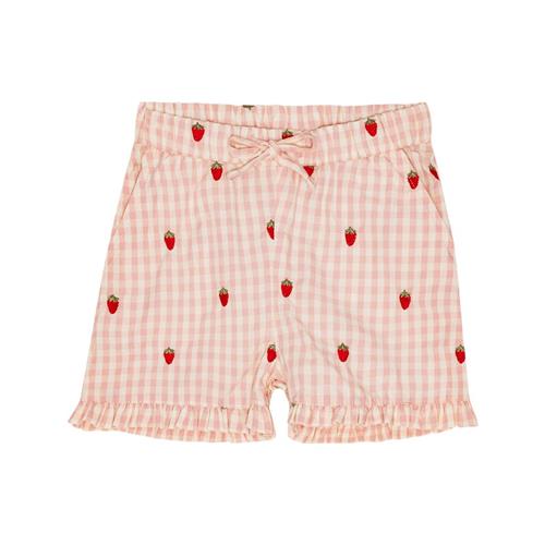 Flöss Dolly Shorts Pink Berry Gingham 140 cm  Lyserød  140 cm  kvinde
