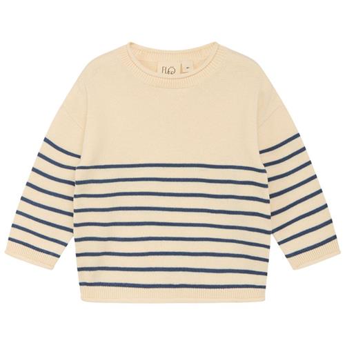 Flöss Noah Trøje Navy midnight/warm cotton 86 cm  Creme  86 cm  unisex