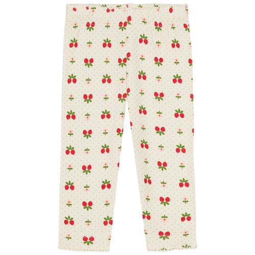 Flöss Sofia Leggings Soft White Berry 86 cm  Hvid  86 cm  kvinde