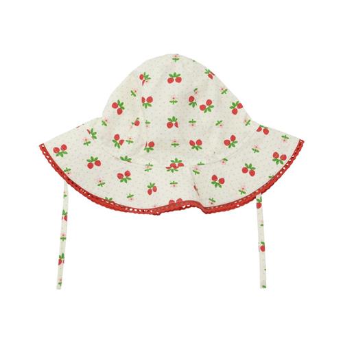 Flöss Sofia Sunhat Soft White Berry 3-5 Y  Hvid  3-5 år  kvinde