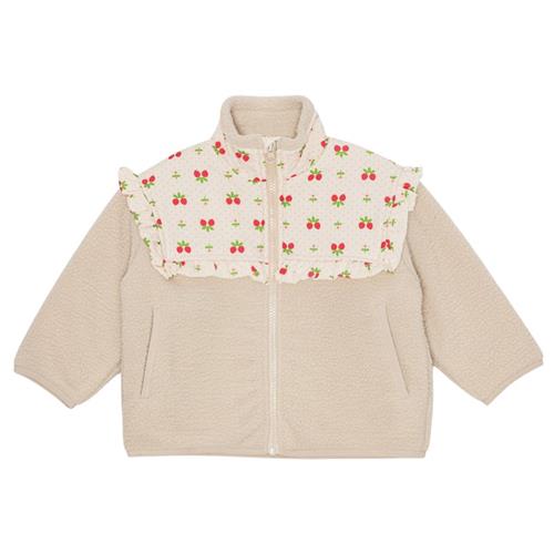 Flöss Sofia Fleece-jakke Soft White Berry 110 cm  Beige  110 cm  kvinde