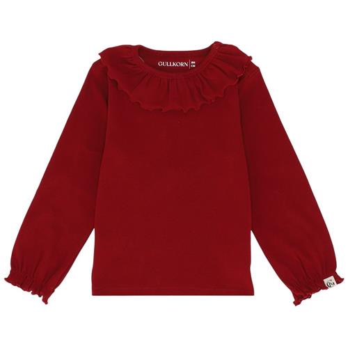 Gullkorn Design Sonja langærmet T-shirt Deep Red 104cm  Rød  104 cm  unisex