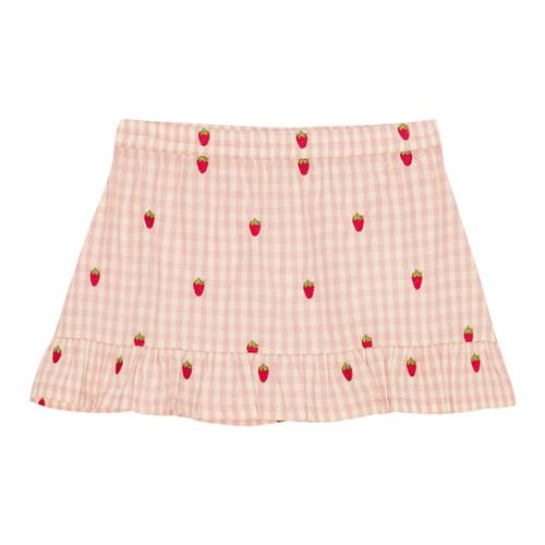 Flöss Dolly Nederdel Pink Berry Gingham 110 cm  Lyserød  110 cm  kvinde