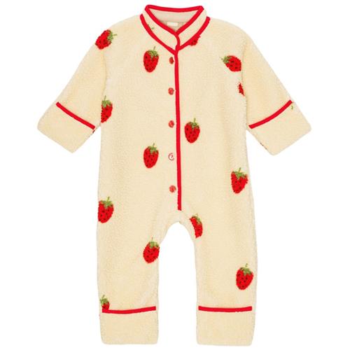 Flöss Strawberry Fleece Onesie Soft White Berry 50 cm  Creme  50 cm  kvinde
