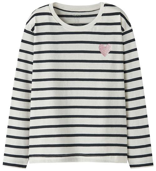 Name It Bluse - NkfTenisa - Gardenia m. Striber