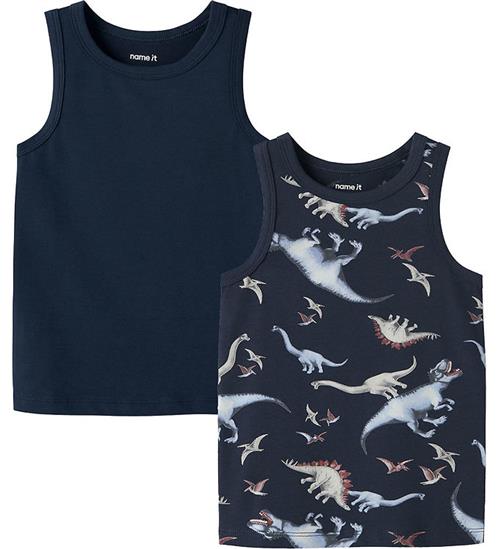 Name it Undertrøjer - Noos - 2-Pak - NmmTank - Navy Blazer/w/Nav