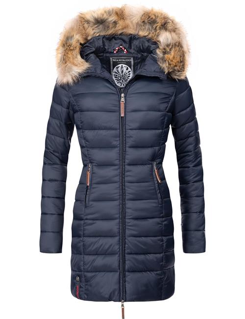 MARIKOO Vinterfrakke 'Rose'  mørkeblå / brun