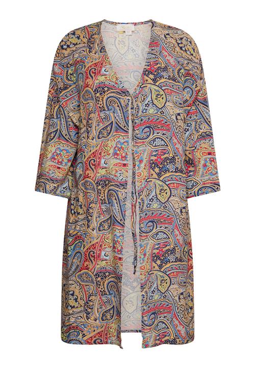 usha FESTIVAL Kimono  creme / mørkeblå / lyseorange / brandrød