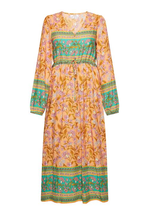 usha FESTIVAL Kjole 'Carnea'  jade / orange / lyseorange / lyserød