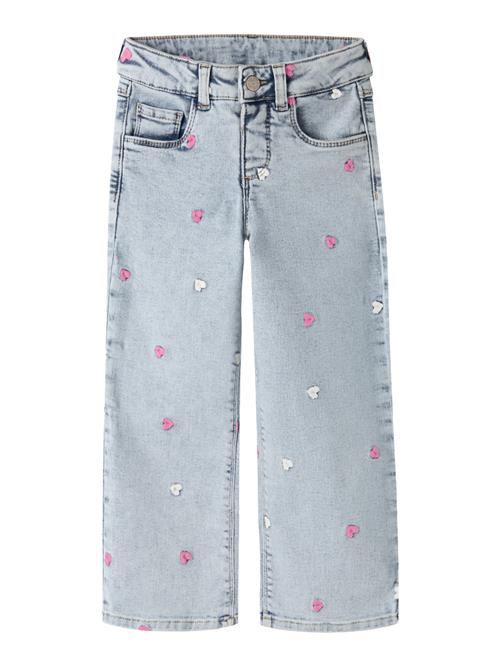NAME IT Jeans Rose Wide Light Blue Bleached Denim