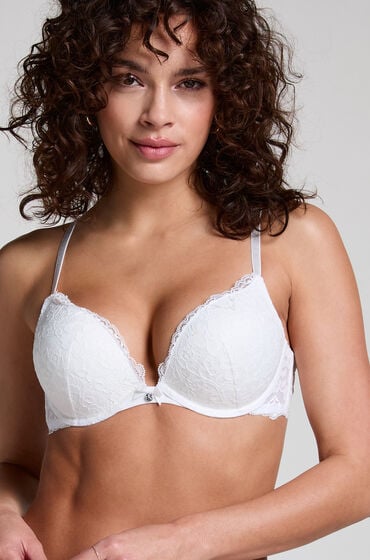 Hunkemöller Formstøbt maximizer-bøjle-bh Marine Hvid