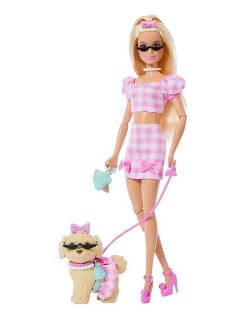 Barbie | Twinning Looks Fashion Doll With Pet Dog, Matching Pink Clothes & Accessories, Blonde | ONE SIZE