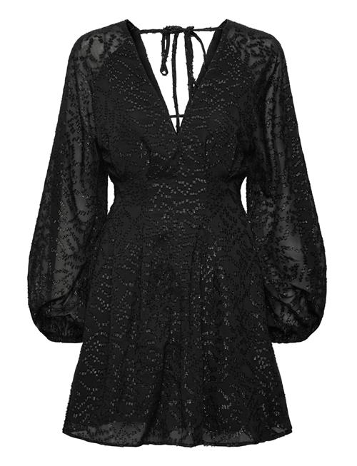 Bubbleroom | 3D Sparkling Raglan Sleeve Short Dress | S