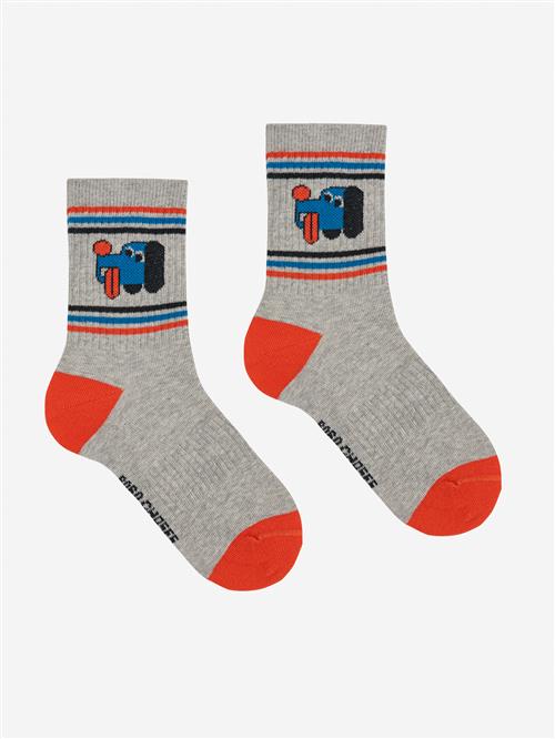 Bobo Choses Doggy Mate Korte Sokker Heather Grey  Heather Grey 23-25 EU  Grå  23-25 EU  mand