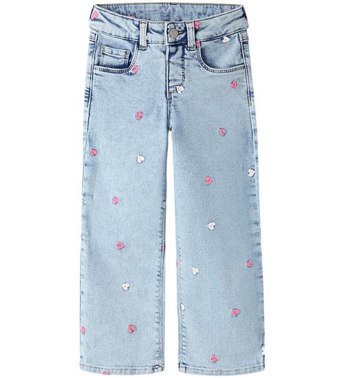 Name It Jeans - NmfRose - Noos - Lgt. Blue Bleached Denim/Hearts