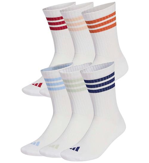 adidas Performance Strømper - 6-pak - Hvid/Active Maroon/Fox Ora