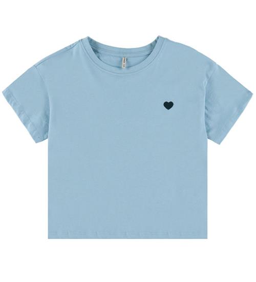 Kids Only T-Shirt - Noos - KogMaiken - Soft Chambray/Heart