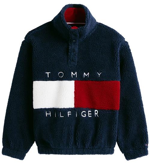 Tommy Hilfiger Fleecetrøje - Flag Heritage - Dark Night Navy
