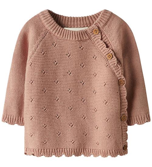 Lil' Atelier Bluse - Strik/Hulmønster - NbfLaguna - Misty Rose