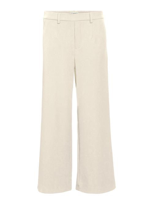 OBJECT Bukser med lægfolder 'OBJLisa'  sand