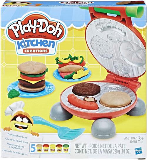 Play-Doh Play-Doh Kitchen Creations Burger Grill-legesæt  Multicolor-OS  Rød  One Size 3 Y+ unisex