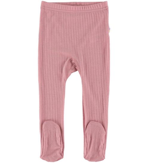 Joha Leggings m. Fod - Uld - Rosa