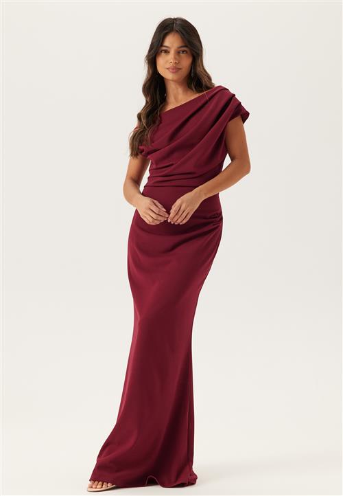 Bubbleroom Occasion Asymmetric Draped Maxi Dress