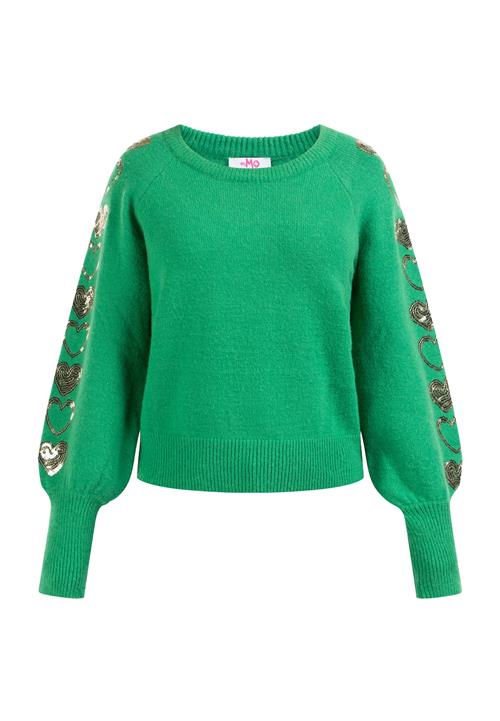 MYMO Pullover 'Nolie'  gylden gul / græsgrøn