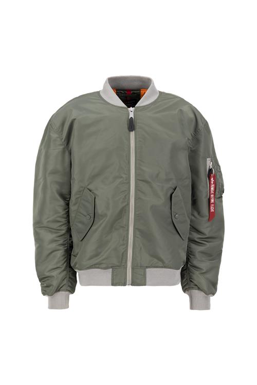 ALPHA INDUSTRIES Overgangsjakke 'MA-1 CS'  grå / oliven