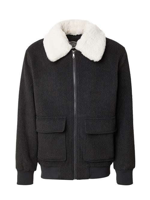 ABOUT YOU x Jaime Lorente Overgangsjakke 'Fabrice'  antracit / hvid