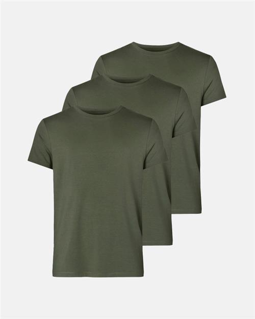 Se T-shirt "o-neck" 3-pak | Bambusviskose | Grøn ved Intimo