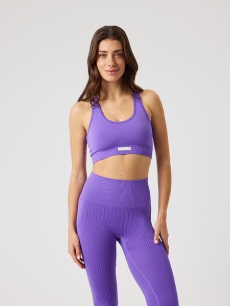 Björn Borg Studio Seamless Low Sports Bra Lilla, LXL