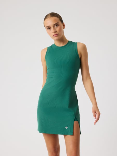 Björn Borg Ace Ribbed Dress Grøn, XS