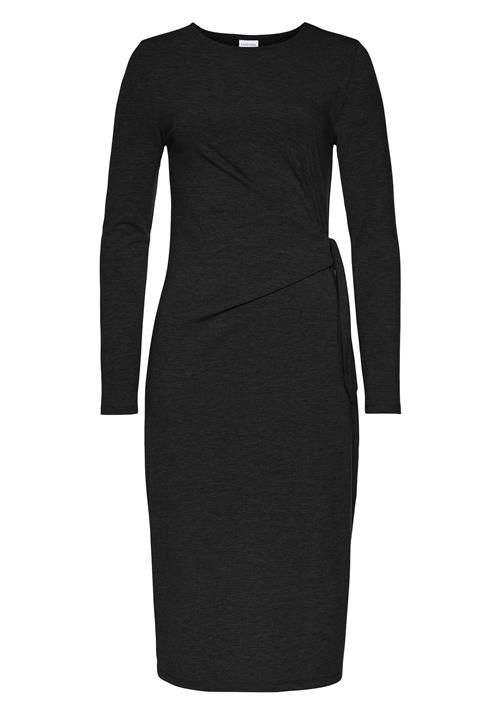 LASCANA Strikkjole  sort-meleret