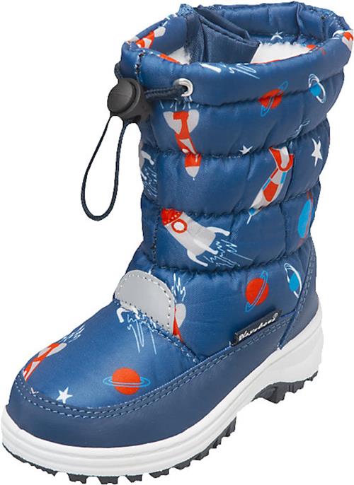 PLAYSHOES Snowboots 'Weltraum'  blå / grå / rød