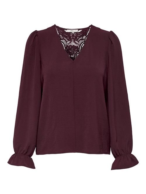 ONLY Bluse 'METTE'  vinrød