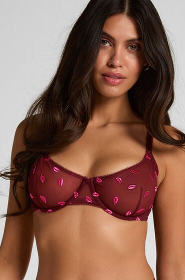 Hunkemöller Frida ikke-formstøbt bøjle-bh Rød