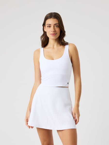 Björn Borg Ace 2 In 1 Cropped Tank Hvid, XXL