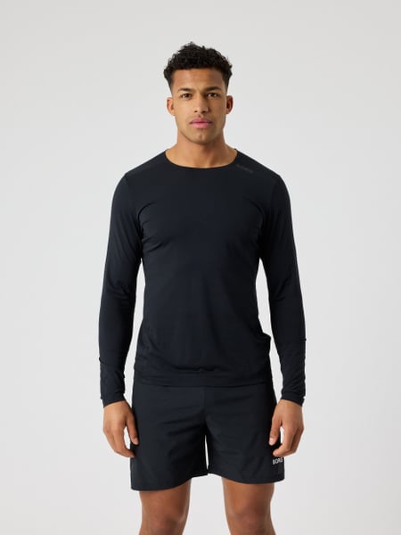 Björn Borg Borg Feather Long Sleeve T-shirt Sort, S